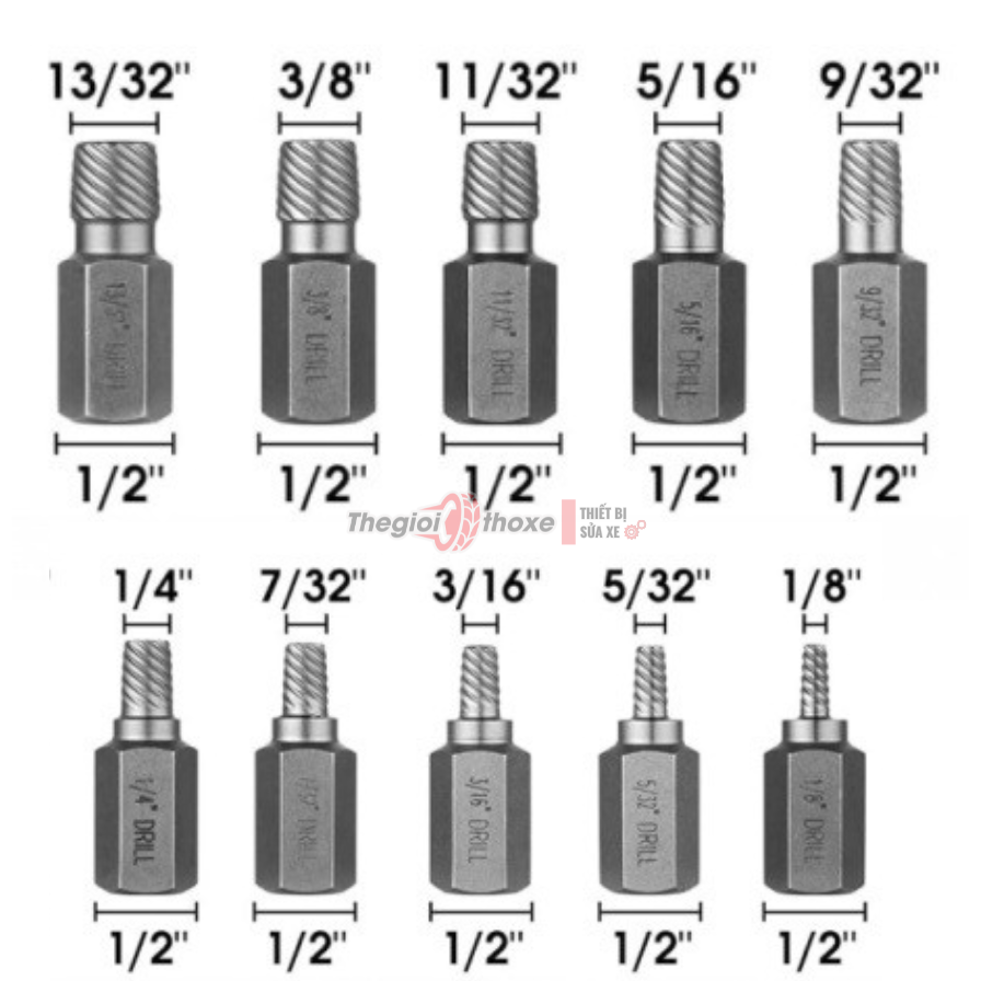 Bộ lấy ốc gãy 10PCS