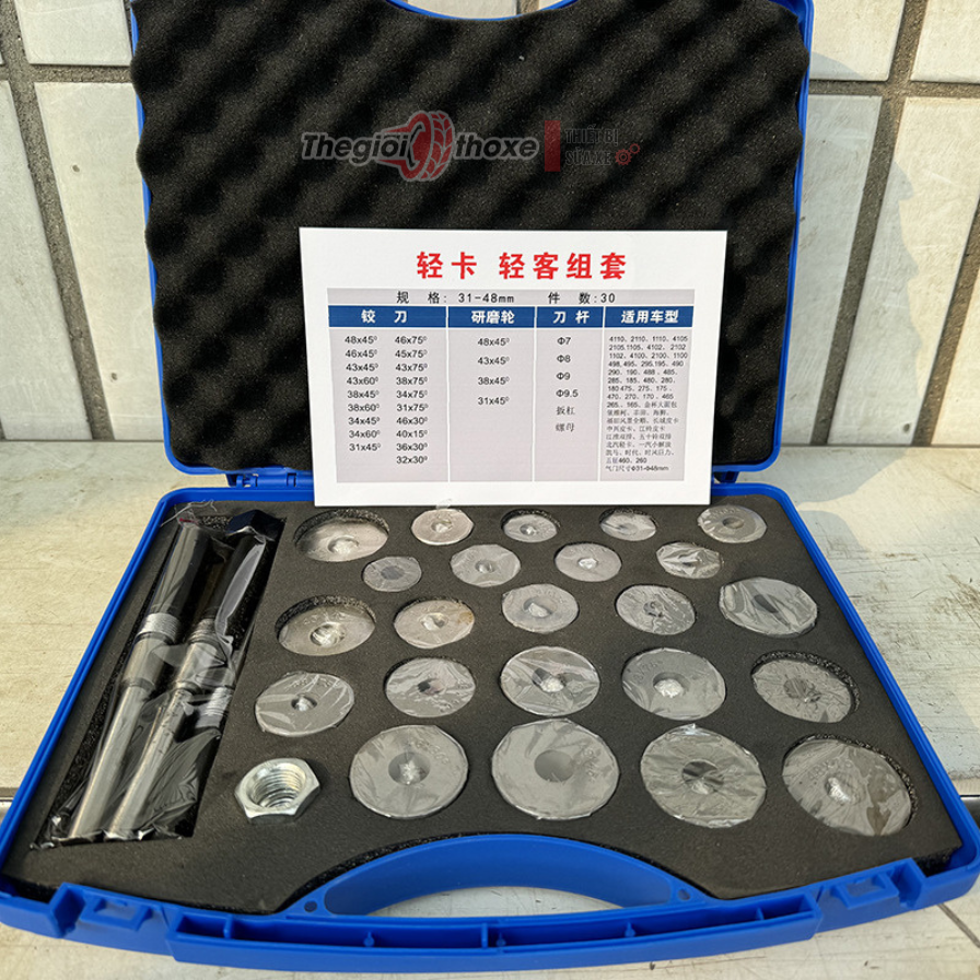 Bộ Dao Cắt & Đá Mài Phục Hồi Miệng Xupap Ô Tô Chuyên Dụng