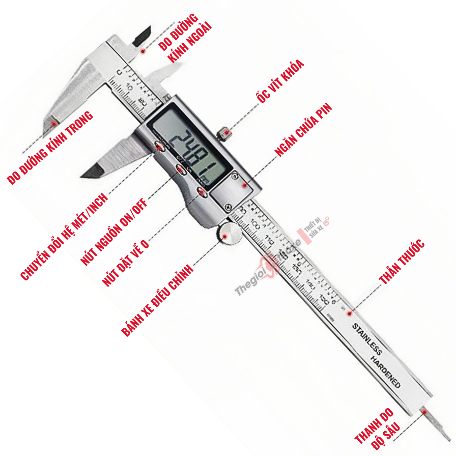 Thước kẹp Điện Tử LCD 150mm/200mm