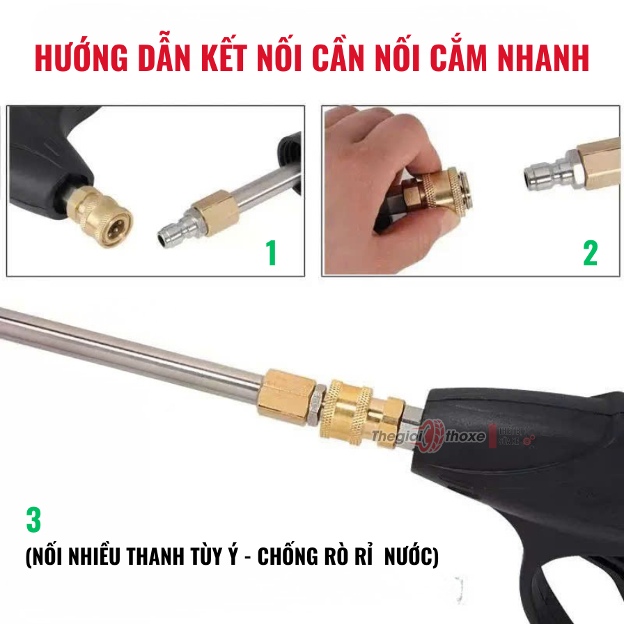 Thanh nối dài Inox 1/4 Inch