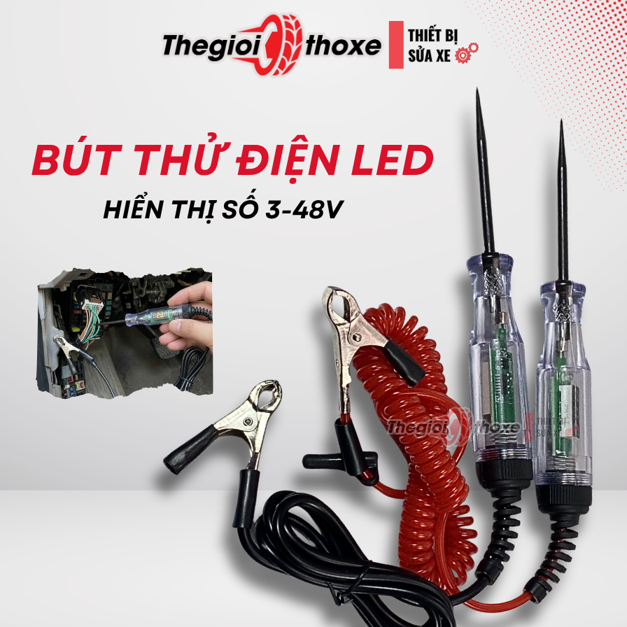 Bút thử điện 3-48V màn hình LED