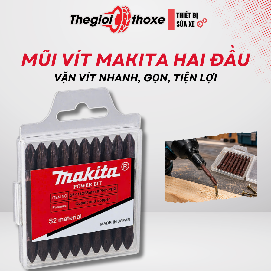 Hộp mũi vít Makita