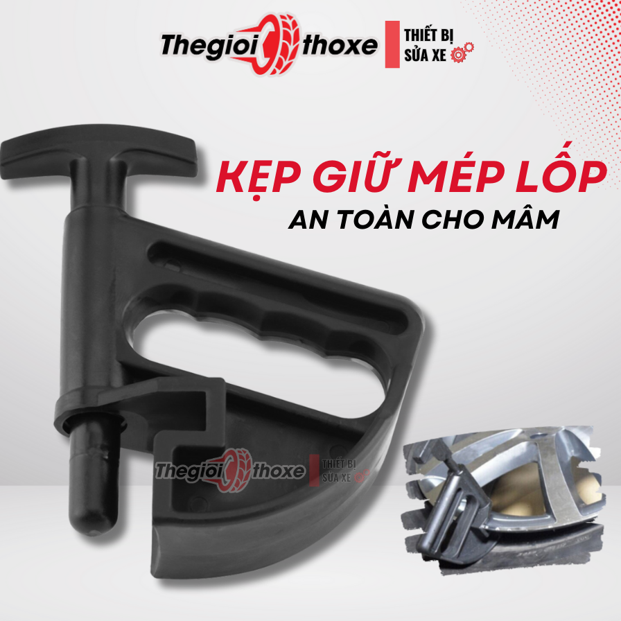 Kẹp mép giữ lốp ô tô