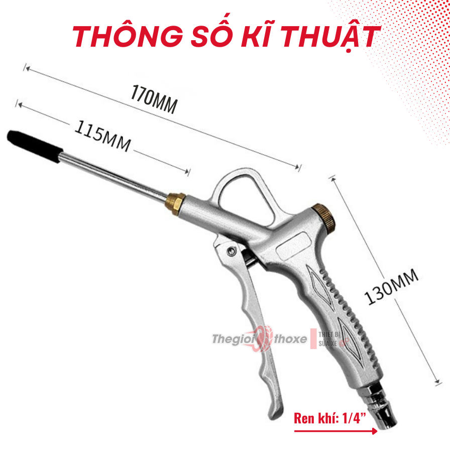 Súng xịt khô khí nén