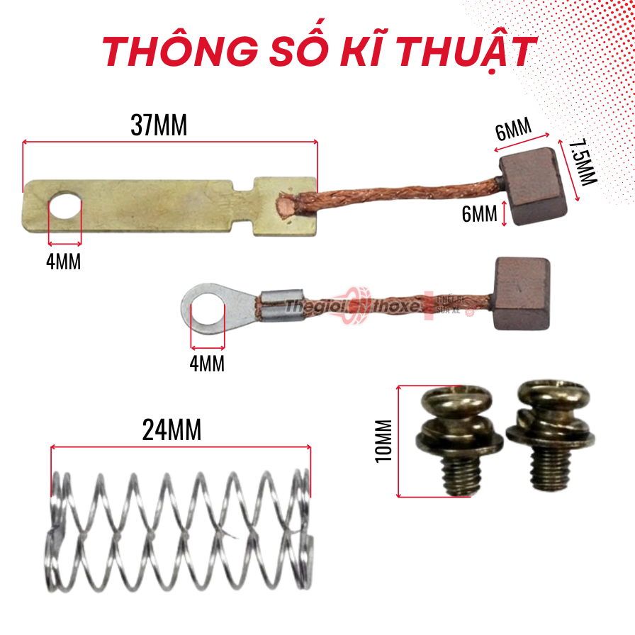 Bộ than đề xe máy