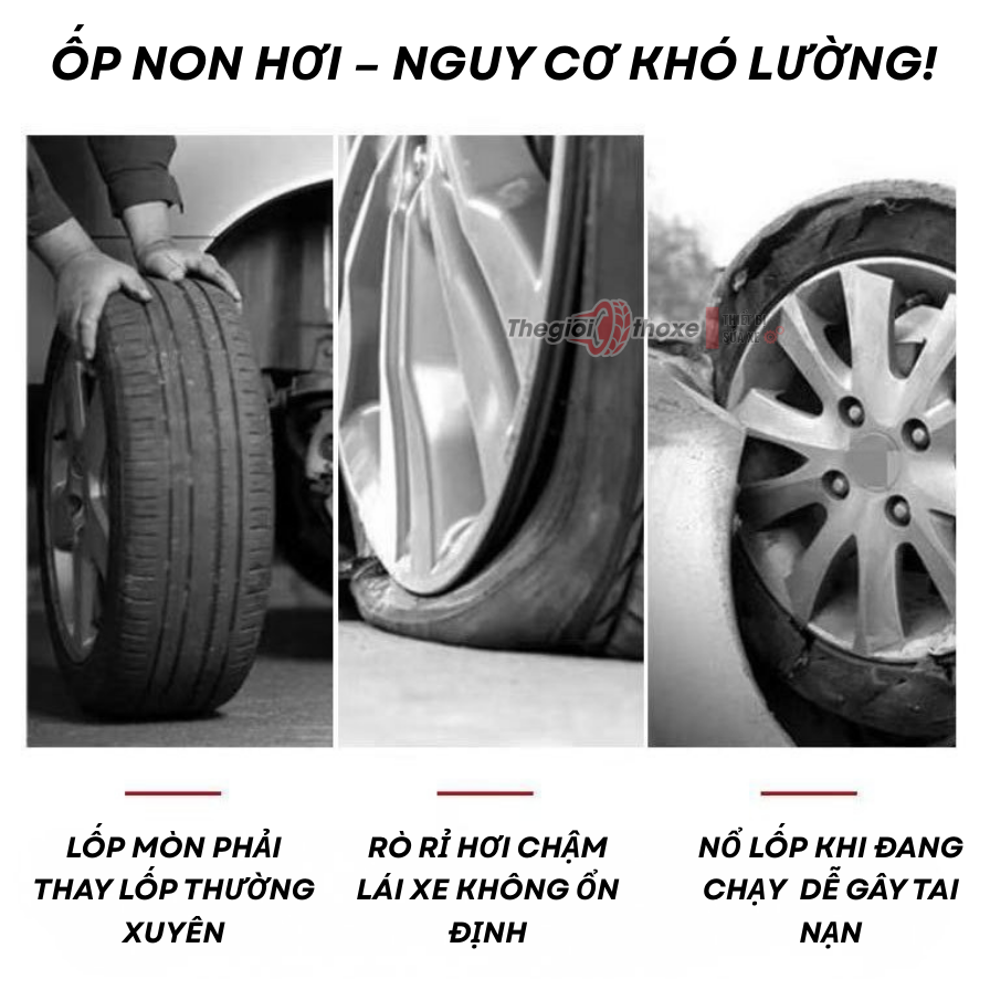 Tay Bơm Lốp Hanader
