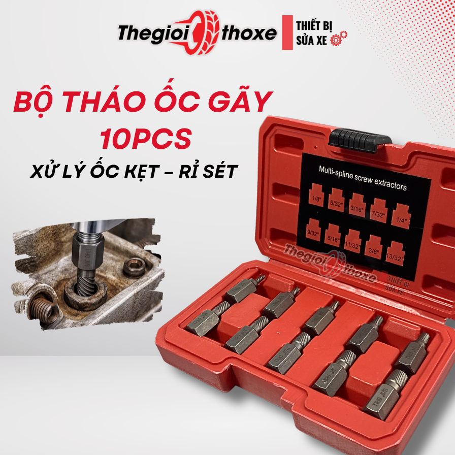 Bộ lấy ốc gãy 10PCS