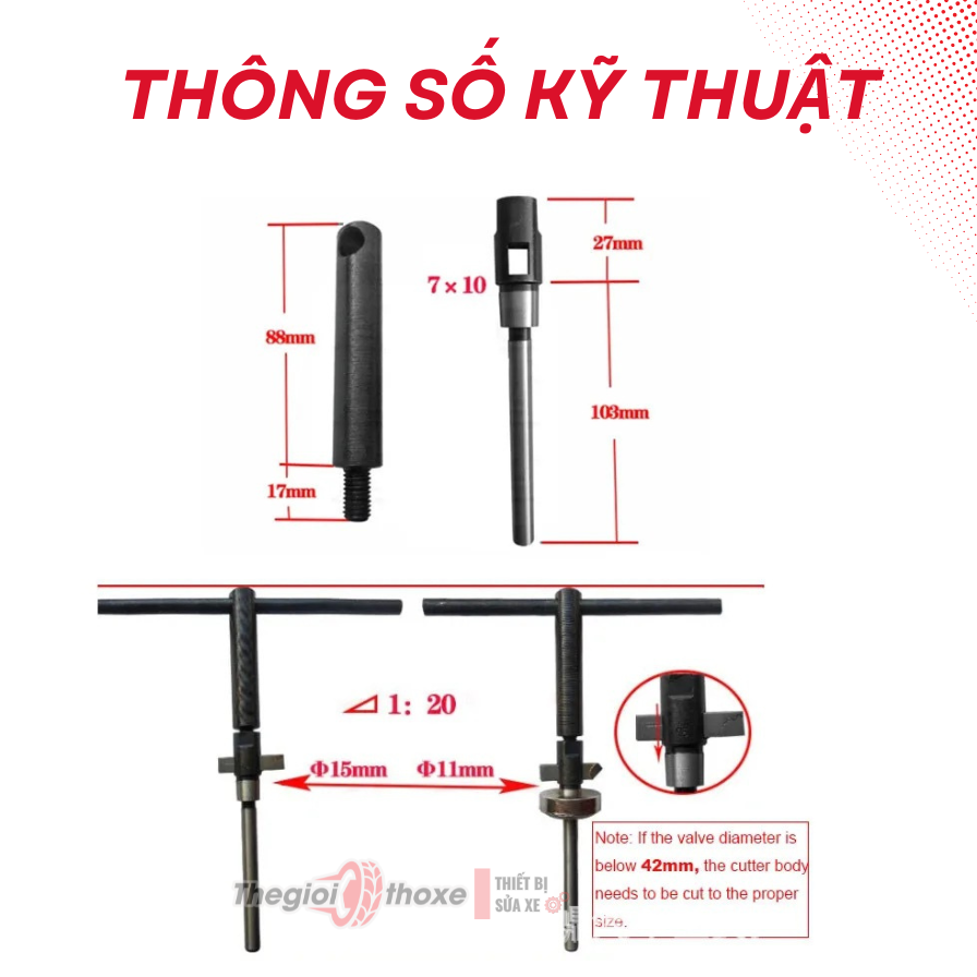 Bộ Dao Cắt & Đá Mài Phục Hồi Miệng Xupap Ô Tô Chuyên Dụng