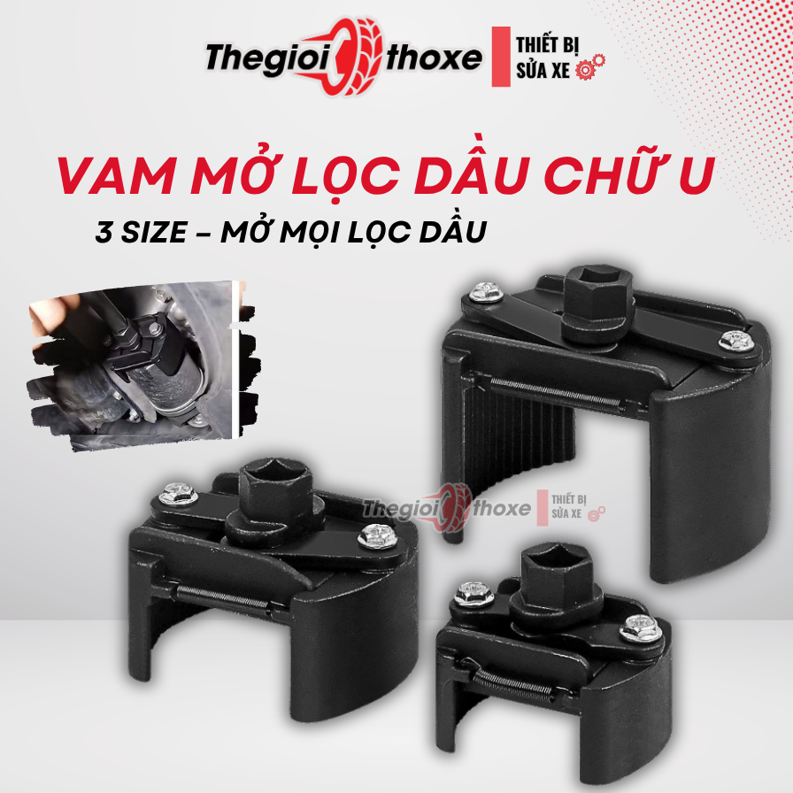 Vam tháo lọc dầu chữ U