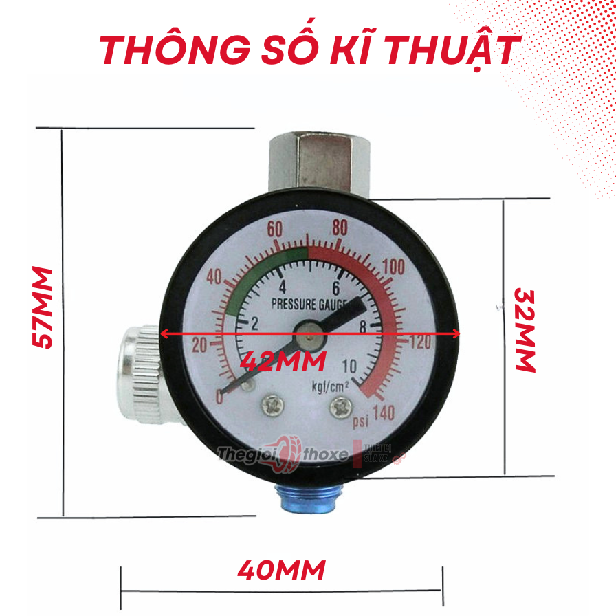Van diều áp phun sơn mini