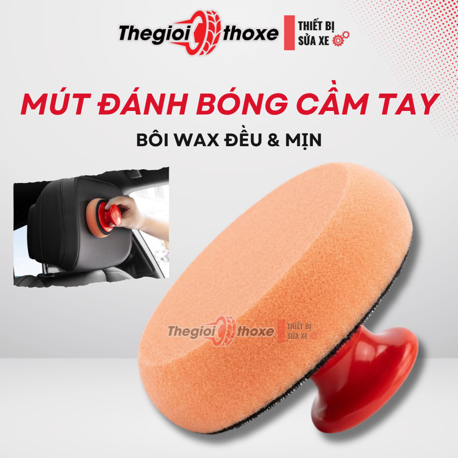 Mút đánh sáp có tay cầm rời