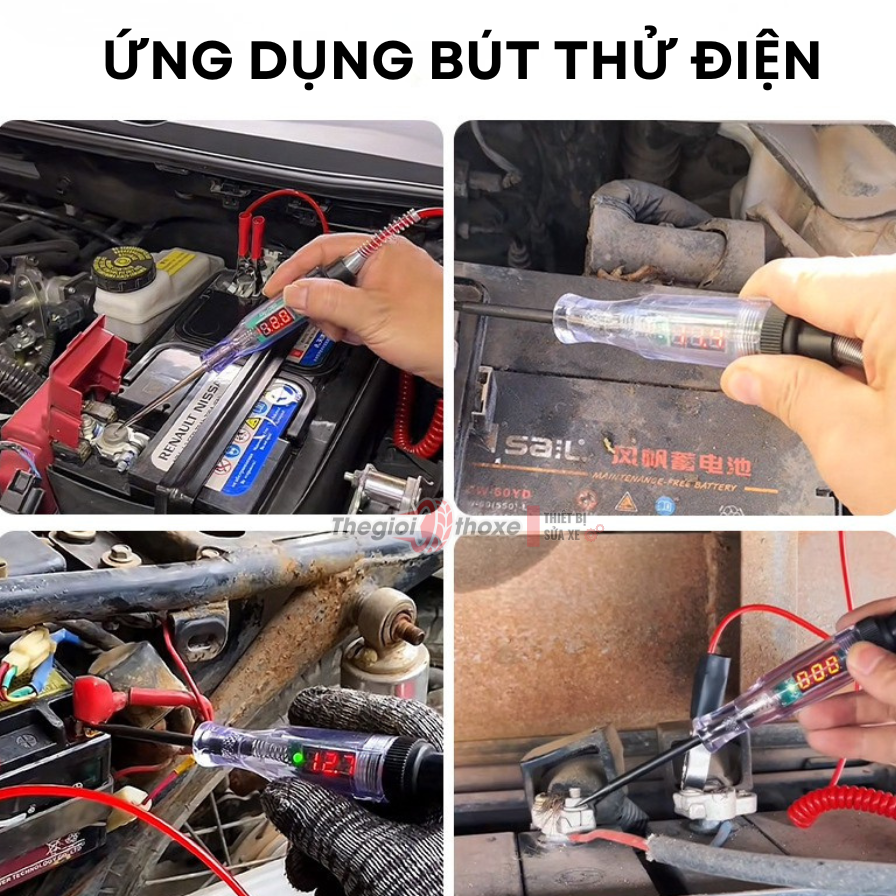 Bút thử điện 3-48V màn hình LED