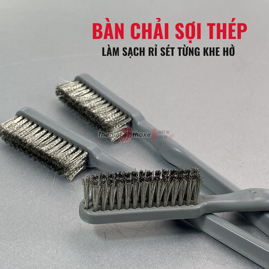 Bàn chải thép cán dài