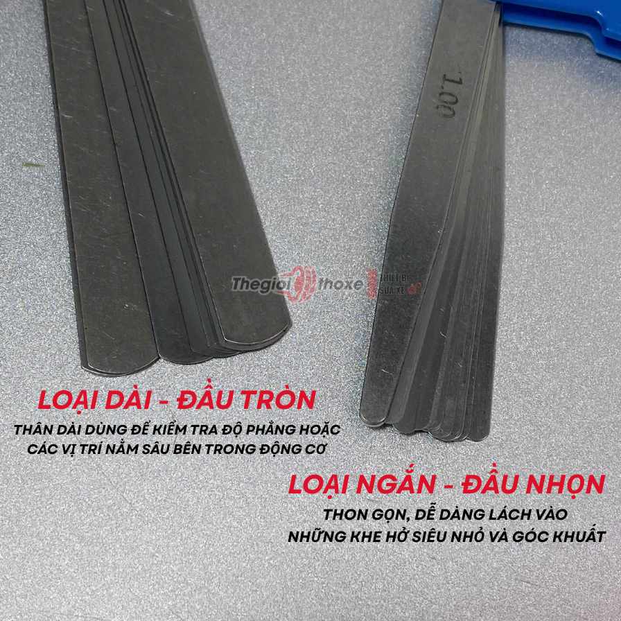 Thước lá khe hở 17 lá loại ngắn - dài