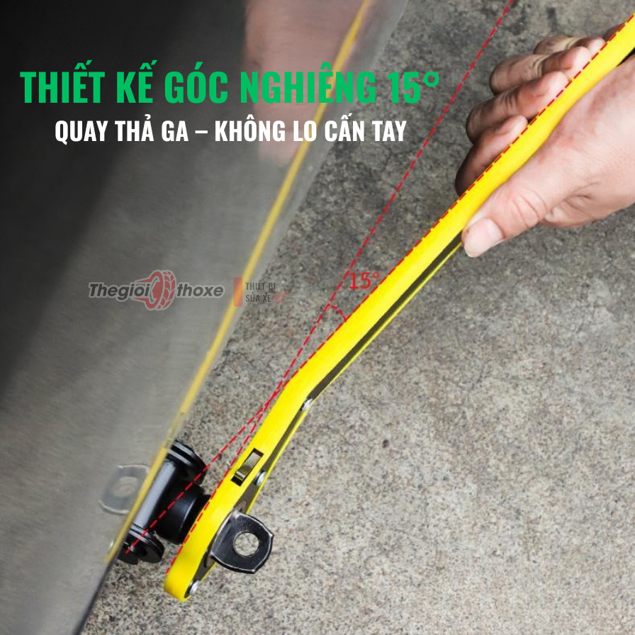 Cờ lê Kích Trợ Lực chữ thập/ hoa mai