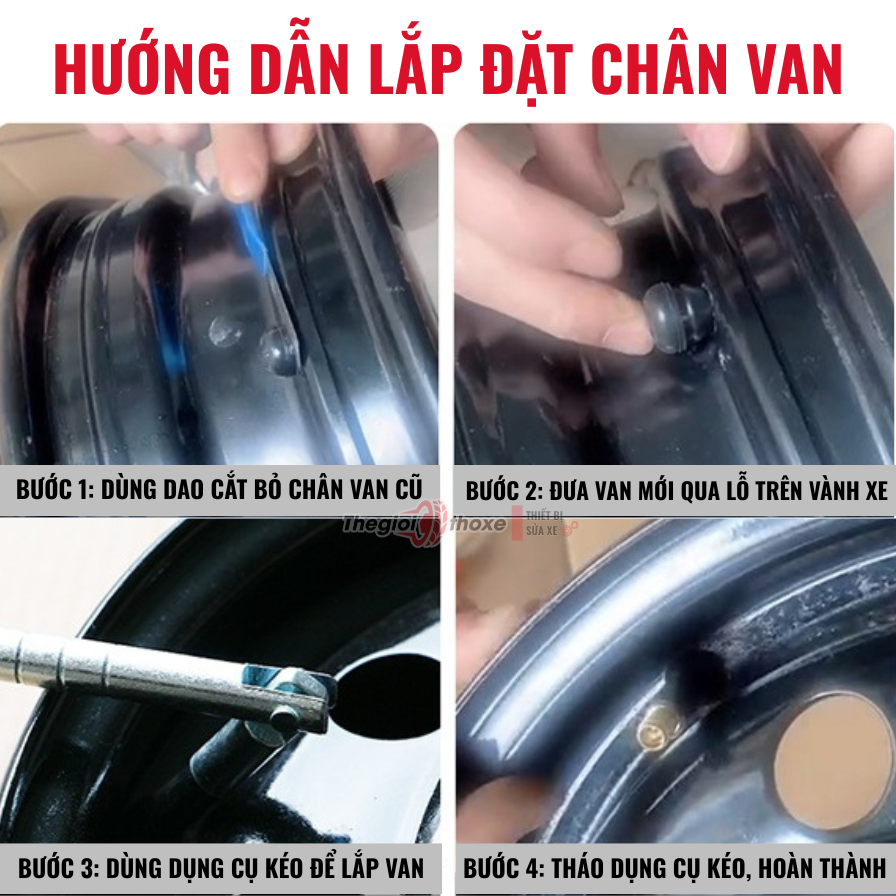 Van Hơi Thay Thế Cho Lốp Không Săm - Đa Dạng Mẫu