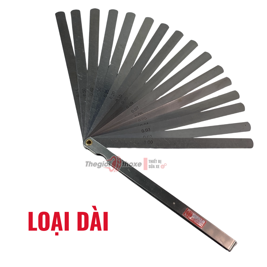 Thước lá khe hở 17 lá loại ngắn - dài