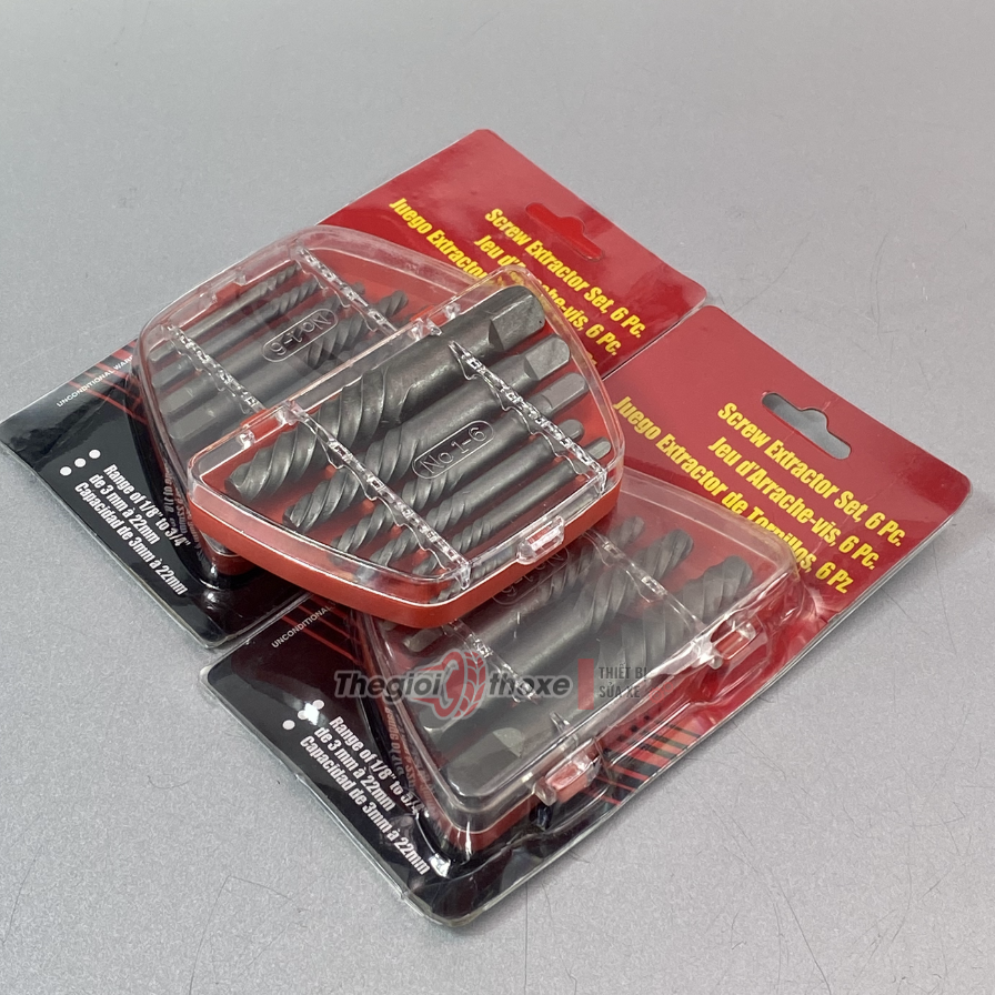 Bộ 6 mũi tháo ốc gãy