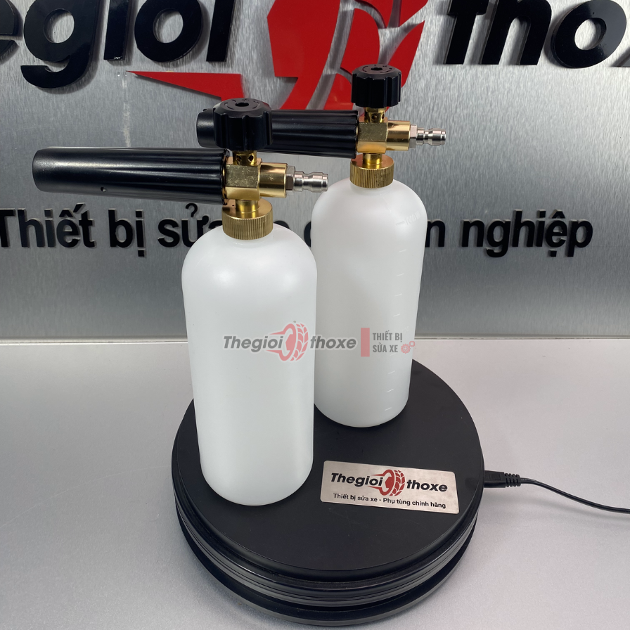 Bình tạo bọt tuyết gắn súng phun rửa xe