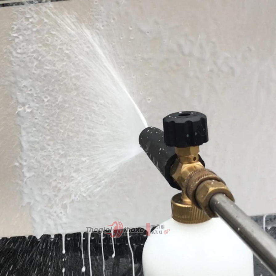 Bình tạo bọt tuyết gắn súng phun rửa xe