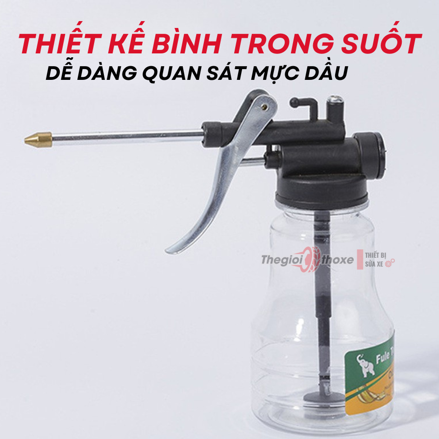 Bình tra dầu trong suốt 300Ml