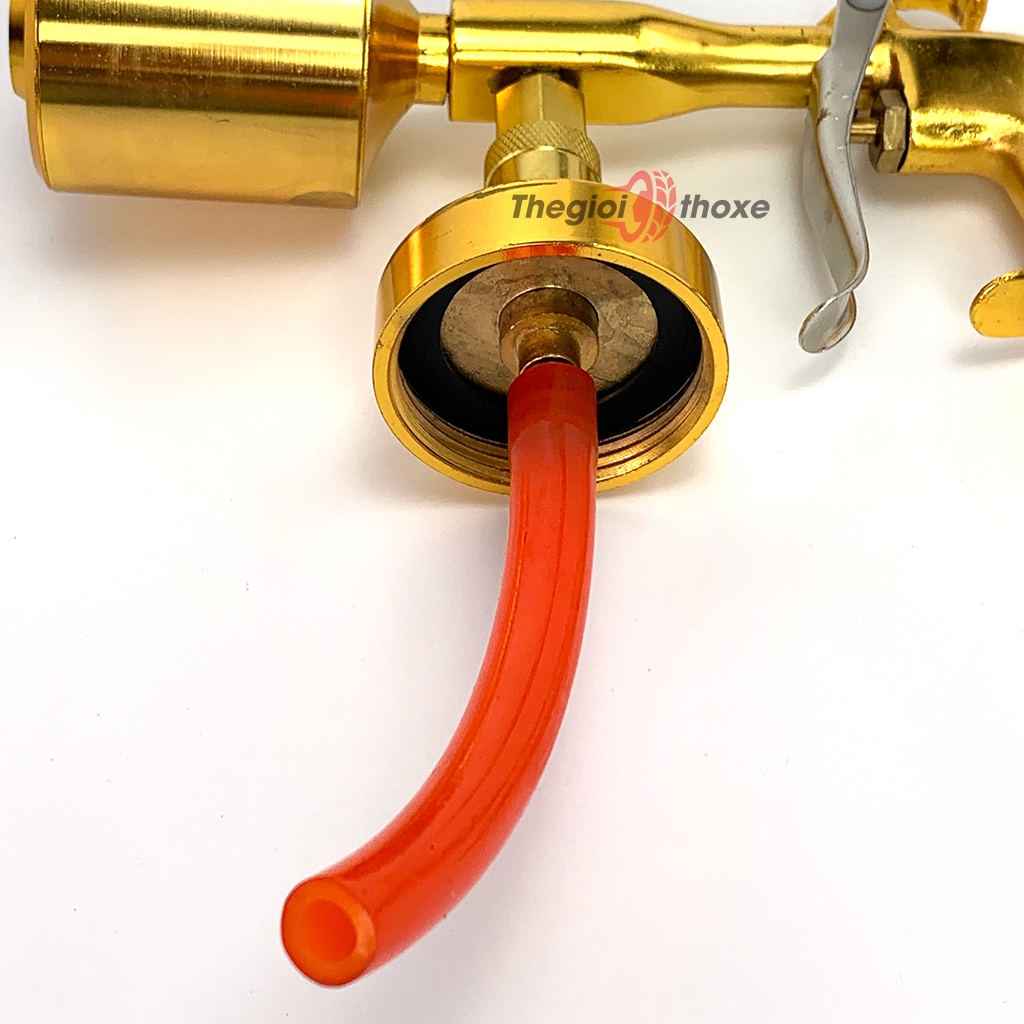 Bình phun bọt tuyết cầm tay dùng khí nén 1 lít (vàng đồng)