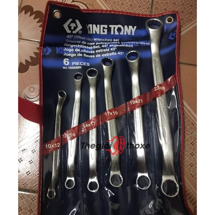Bộ cờ lê 2 đầu tròng 10-26mm Kingtony 1606MR - 6 Chi tiết