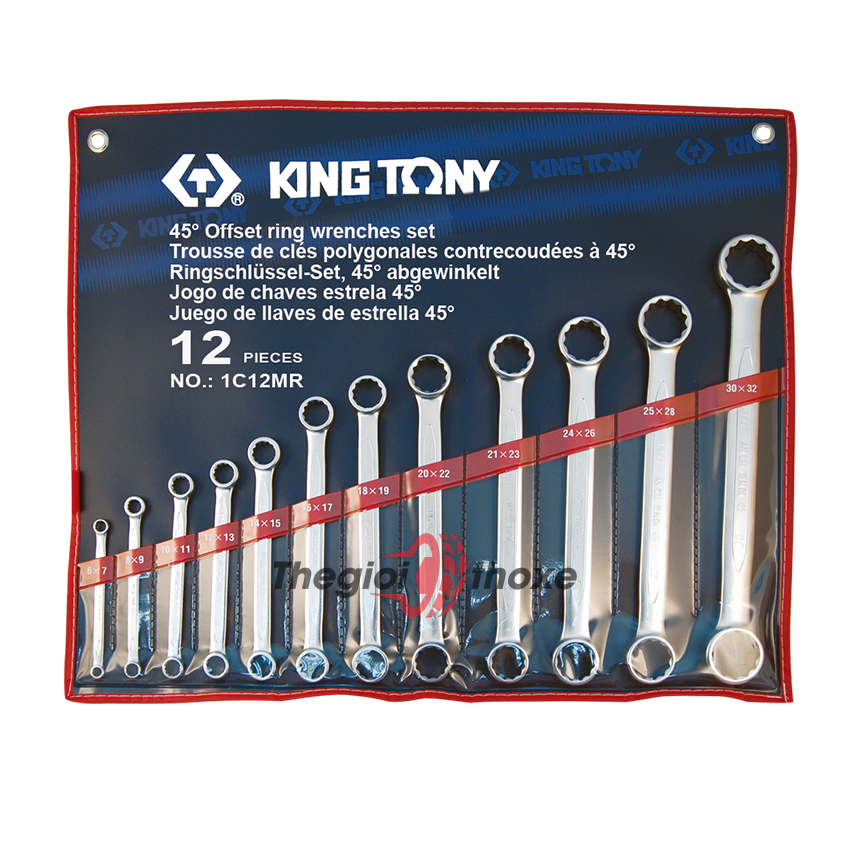 Bộ cờ lê 2 đầu vòng 6-32mm Kingtony 1c12MR