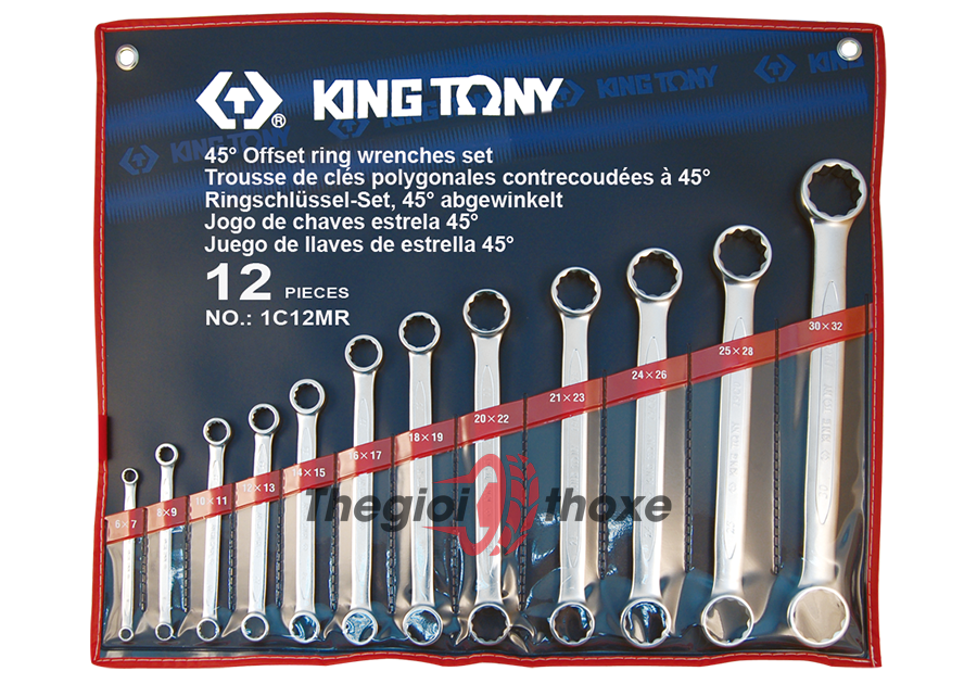 Bộ cờ lê 2 đầu vòng 6-32mm Kingtony 1c12MR