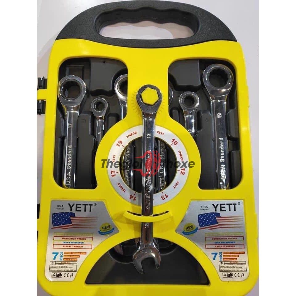 Bộ cờ lê vòng miệng tự lắc Yeti