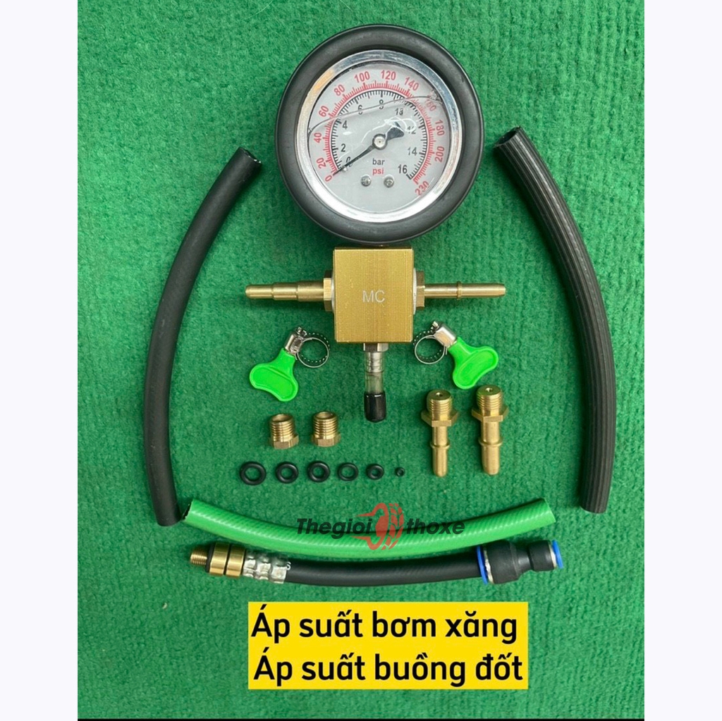 Bộ đo áp suất bơm xăng buồng đốt xe máy