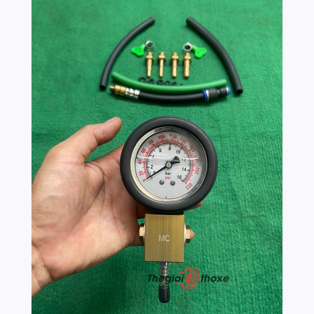 Bộ đo áp suất bơm xăng buồng đốt xe máy