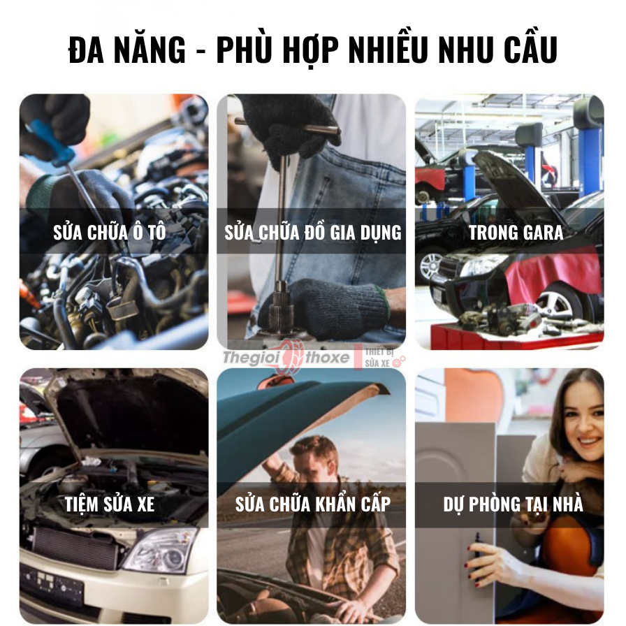 Bộ dụng cụ sửa xe đa năng 37 chi tiết