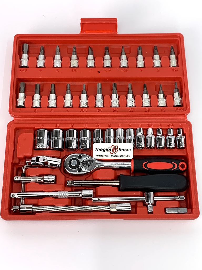 Bộ dụng cụ sửa xe mini 46 chi tiết