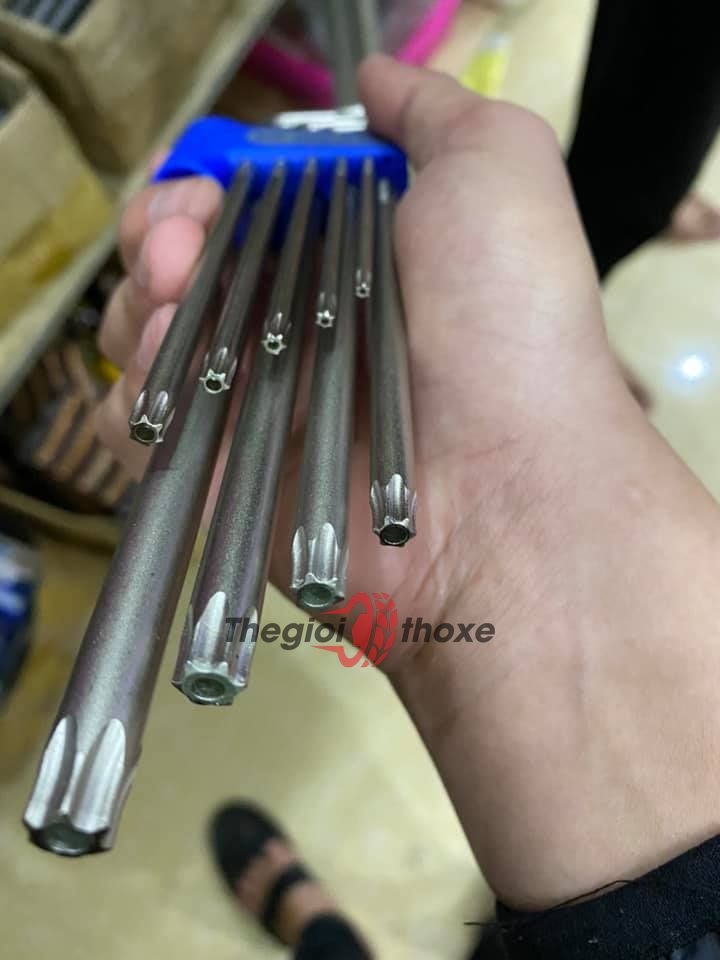 Bộ lục giác bông Kingtony 20319PR - 9 cây T10, T15, T20, T25, T27, T30, T40, T45, T50