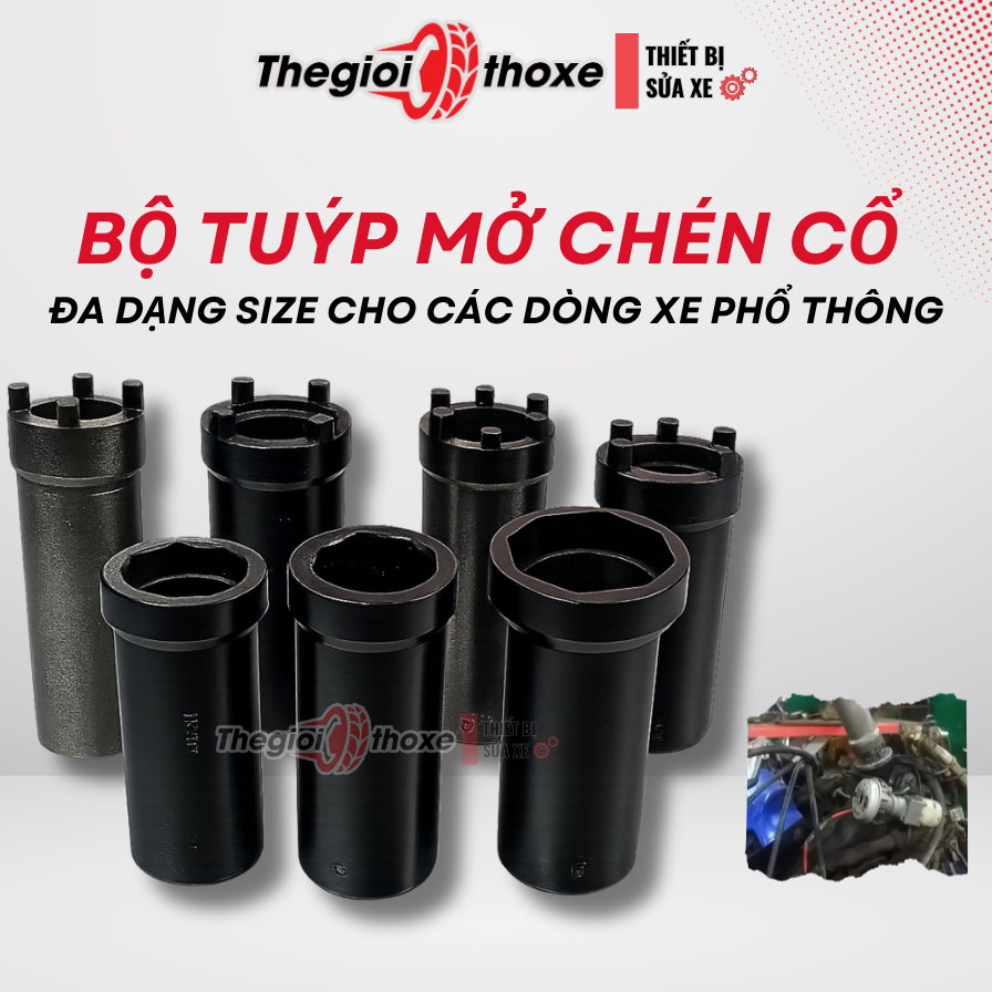 Tuýp mở chén cổ xe máy