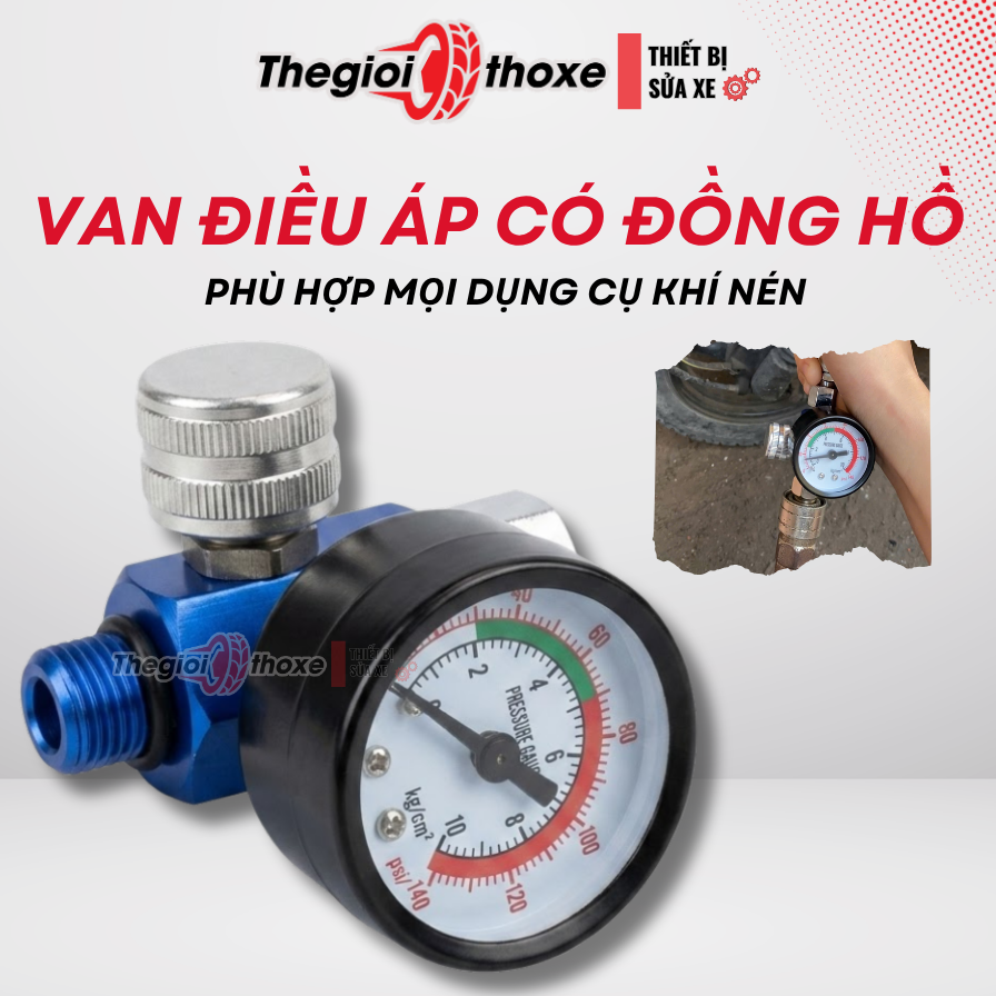 Van diều áp phun sơn mini
