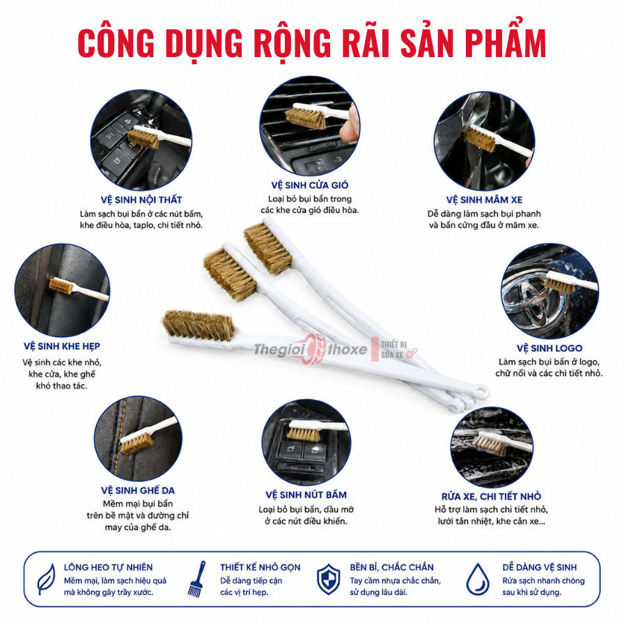 Bàn chải Lông Mềm Mini