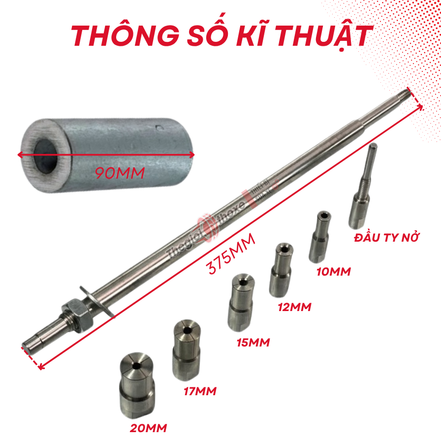 Bộ cảo bạc đạn xe máy 6 đầu cảo