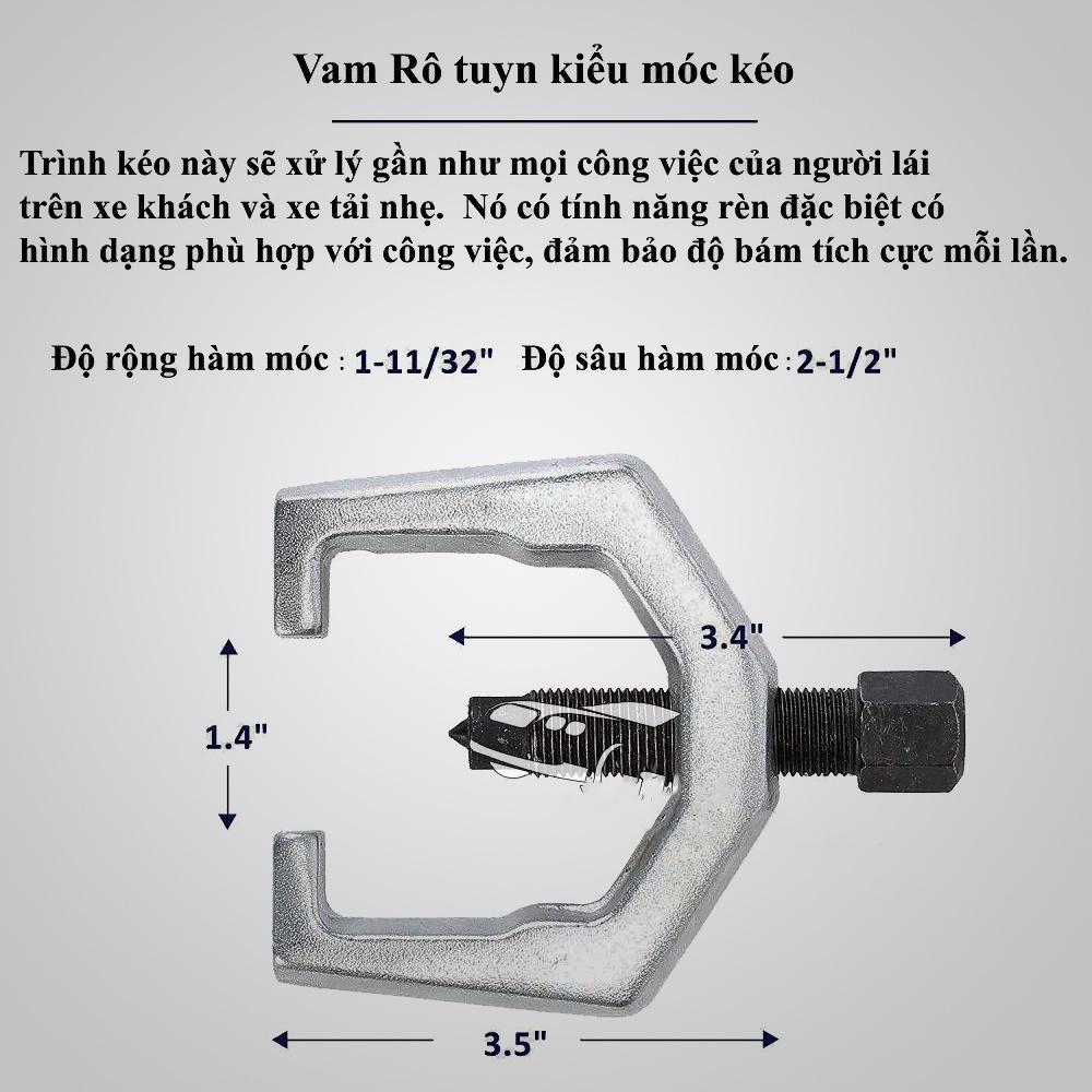 Cảo rotuyn - Vam tháo rotuyn ô tô 5 chi tiết