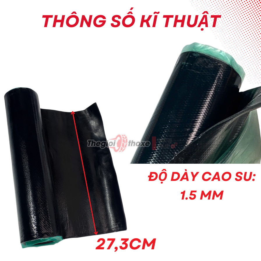 Cao su non vá chín lốp không săm (kg)