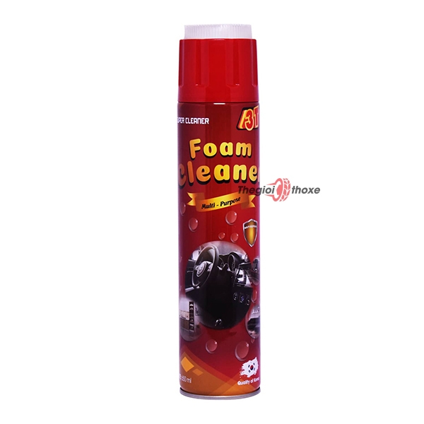 Chai xịt bọt vệ sinh ghế da xe hơi Foam Cleaner 3T