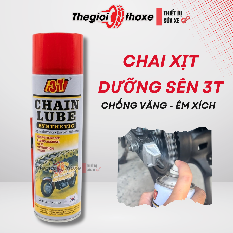 Chai xịt sên 3T Chain Lube