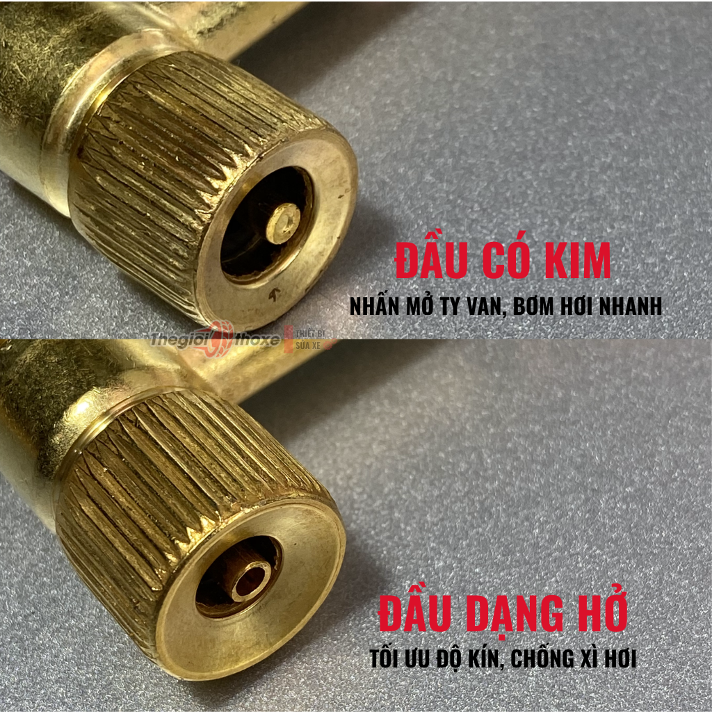 Dây bơm hơi xe máy 2 đầu