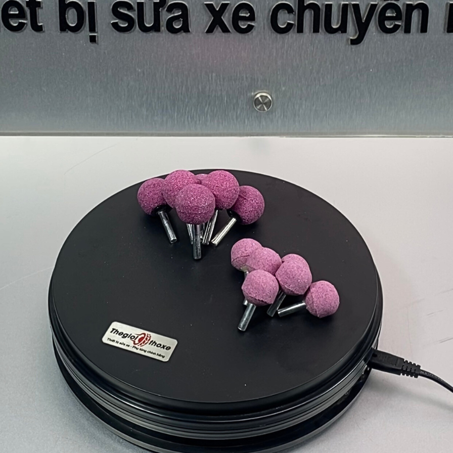 Đầu đá mài săm lốp xe máy, ô tô. Mài săm, mài lốp không săm, ba via