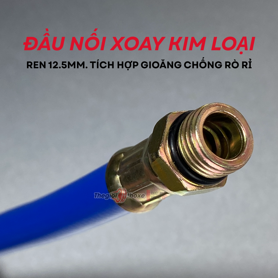 Đầu vòi bơm xe máy, ô tô, xe đạp (dùng để gắn với đồng hồ bơm)