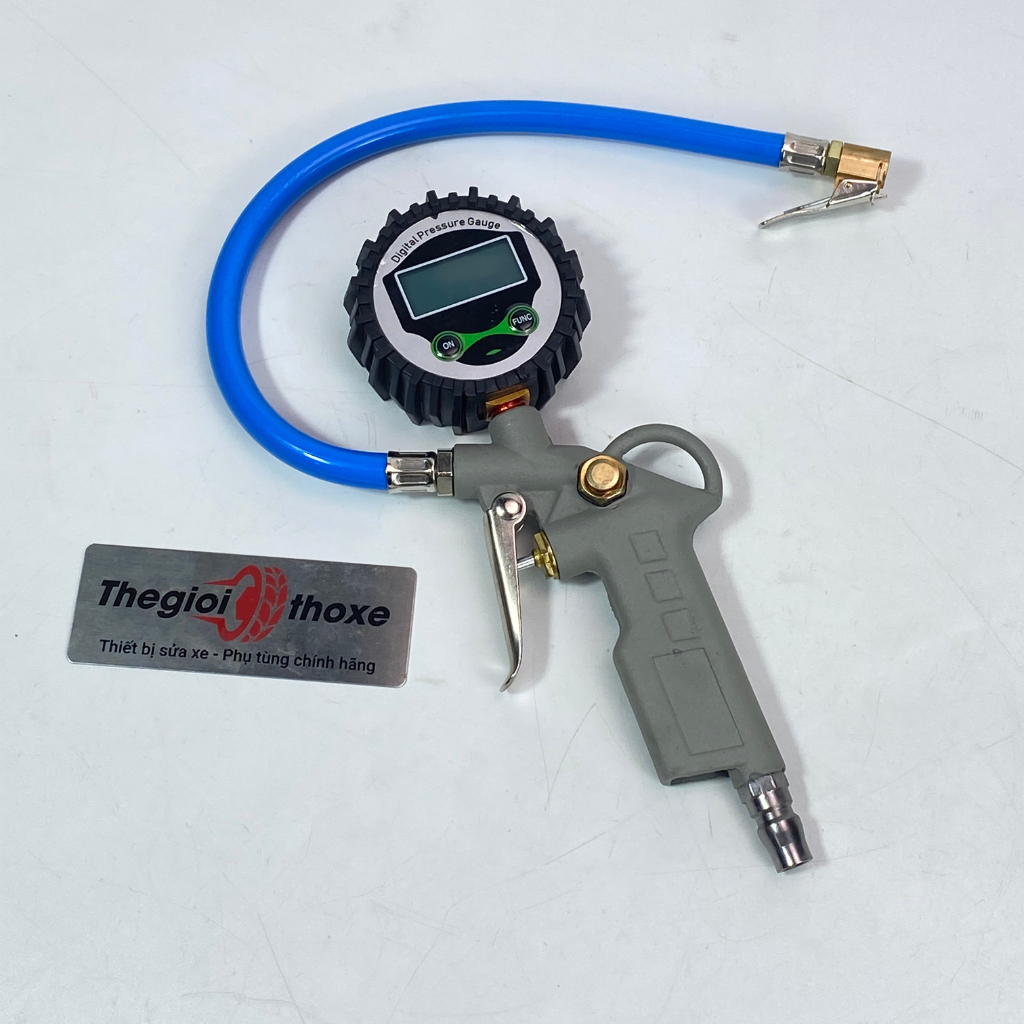 Đồng hồ bơm lốp điện tử ô tô xe máy (hiển thị số)