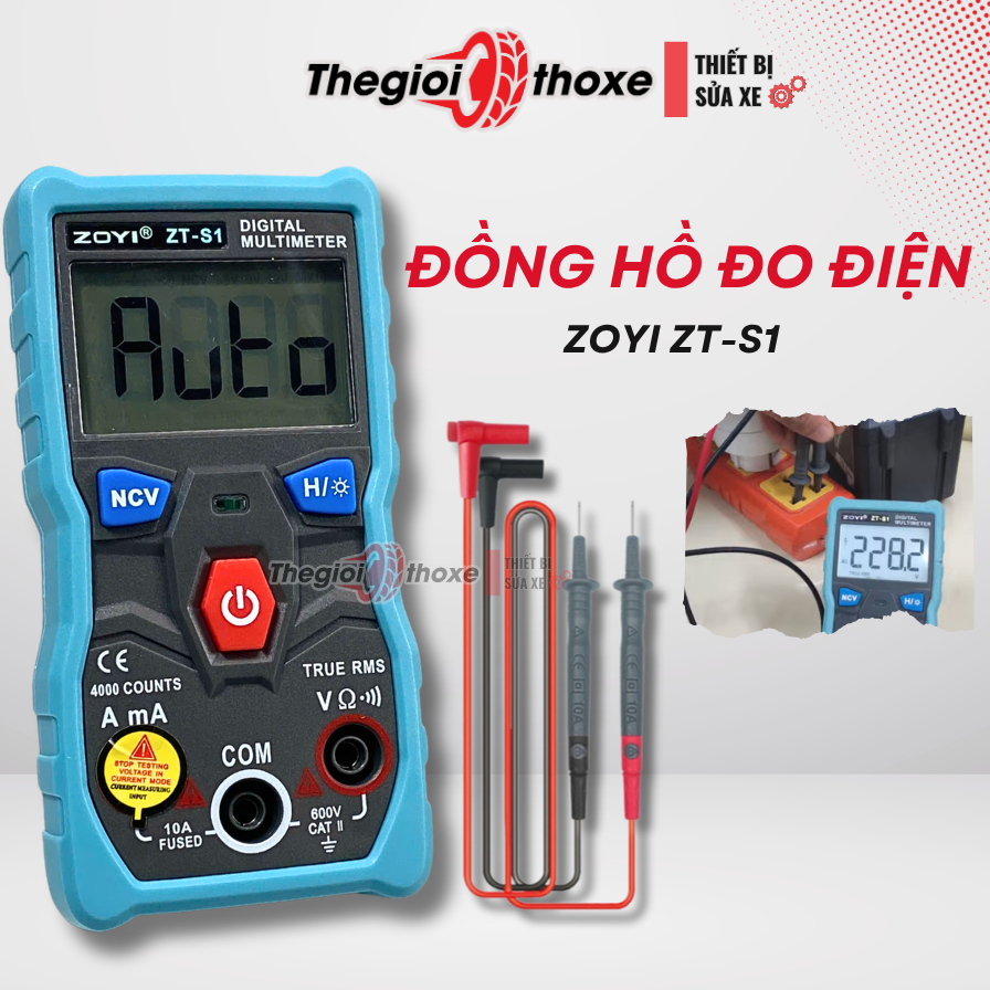 Đồng hồ vạn năng điện tử zoyi zt-s1 - Tự động nhận diện thang đo