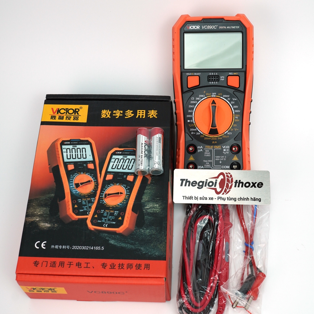 Đồng hồ vạn năng Victor vc890c+ Mẫu mới 2023, Làm điện xe thì không thể thiếu
