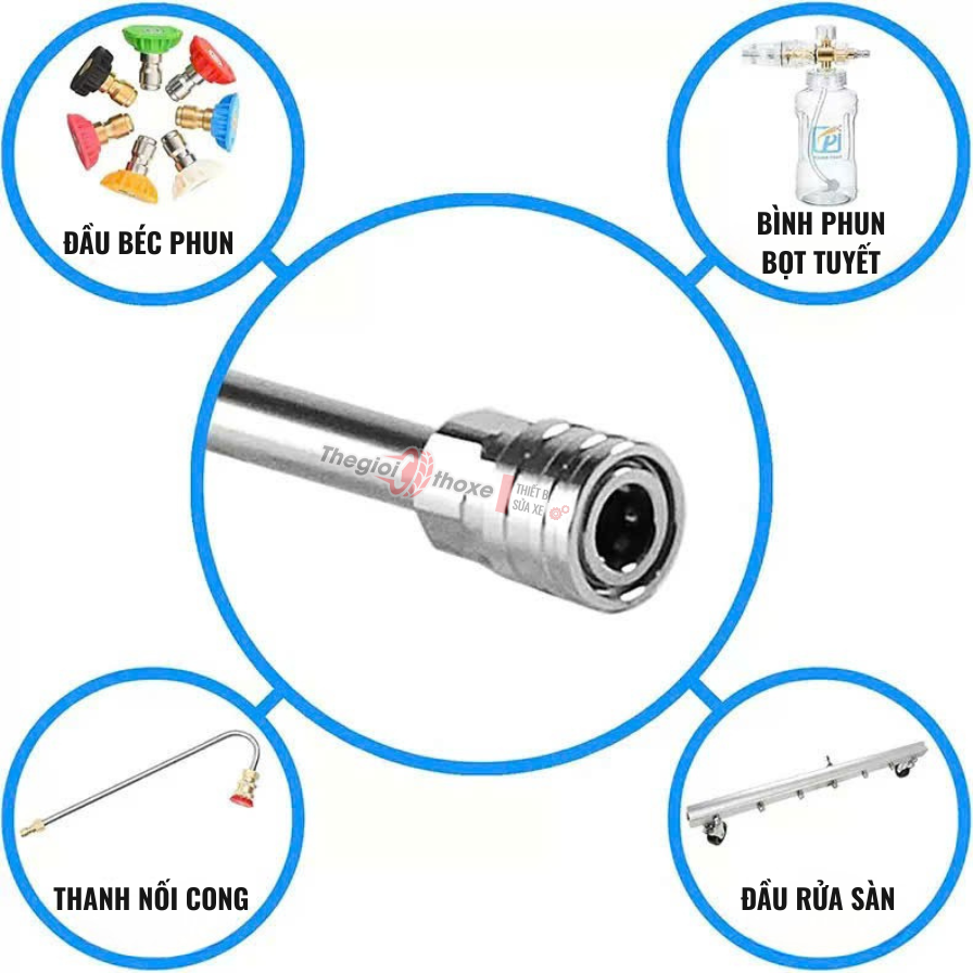 Thanh nối dài Inox 1/4 Inch